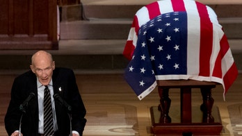 George H.W. Bush remembered as someone ‘you would’ve wanted on your side,’ Sen. Alan Simpson eulogizes