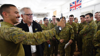 Australian leader Scott Morrison visits troops in Iraq