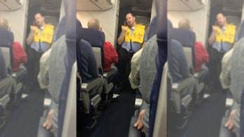Southwest Airlines employee performs stripper-like routine during safety demonstration