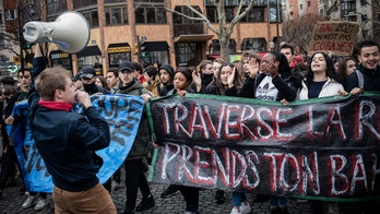 French students join mounting fury after video emerges of school kids on their knees in front of riot police