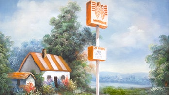 Whataburger fan paints pastoral landscapes featuring iconic burger chain