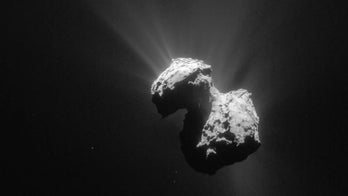 The rubber ducky comet blasted a magnetic path through space