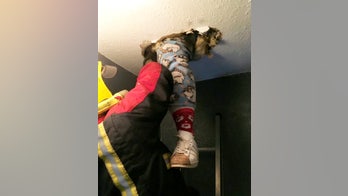 Woman falls through ceiling looking for Christmas decorations: 'I can laugh about it now'