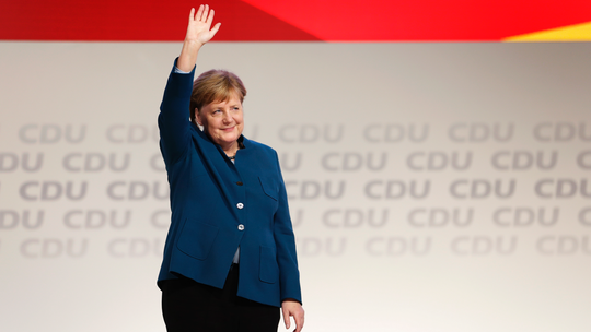 The Latest: Merkel says her party must look to the future