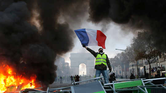 The Latest: Outcry over brutal arrest of French students