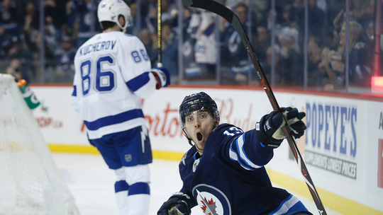 Scheifele scores in OT, sends Jets past Lightning 5-4