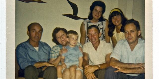 Bettie Page (upper right) with her family in 1970.