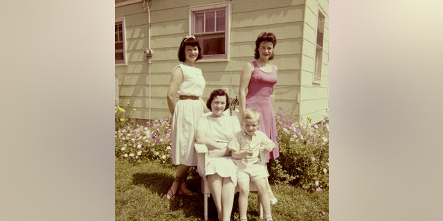 Bettie Page (left) in 1961.