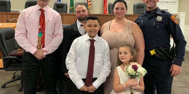 Joseph DeMichele and Feliece Terwillinger "showed their appreciation by inviting Officer Matthews to be an official witness to their marriage and to sign their marriage certificate."
