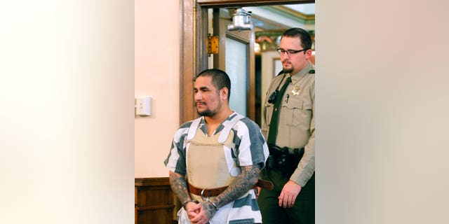 Zachary Paul Koehn enters the courtroom for sentencing in Waterloo, Iowa.