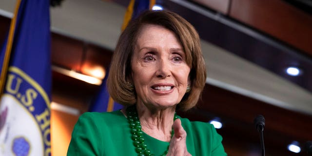 FILE House Democratic Leader Nancy Pelosi of California meets with reporters at her weekly news conference on Capitol Hill in Washington