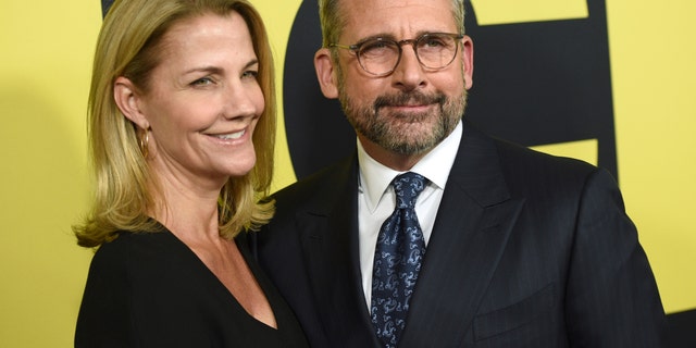 Nancy Carell, left, and Steve Carell arrive at the world premiere of "Vice" on Tuesday, Dec. 11, 2018, at the Samuel Goldwyn Theater in Beverly Hills, Calif.