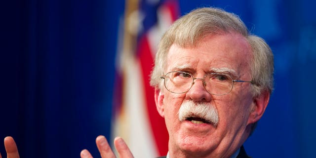 National Security Adviser John Bolton unveils the Trump Administration's Africa Strategy at the Heritage Foundation in Washington, Thursday, Dec. 13, 2018. (AP Photo/Cliff Owen)