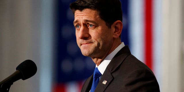 Former House Speaker Paul Ryan said Kevin McCarthy is "the right man for the job." (AP Photo/Carolyn Kaster)