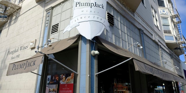 FILE - In this Monday, Oct. 22, 2018 file photo shows the Plumpjack Wine & Spirits store, in San Francisco, part of the Plumpjack Group collection of wineries, bars, restaurants, hotels and liquors stores. (AP Photo/Eric Risberg, File)