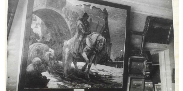 This undated photo provided by the U.S. Attorney’s Office in Washington shows a painting of Ivan the Terrible that was exhibited in art museum in Ukraine. (U.S. Attorney’s Office in Washington via AP)