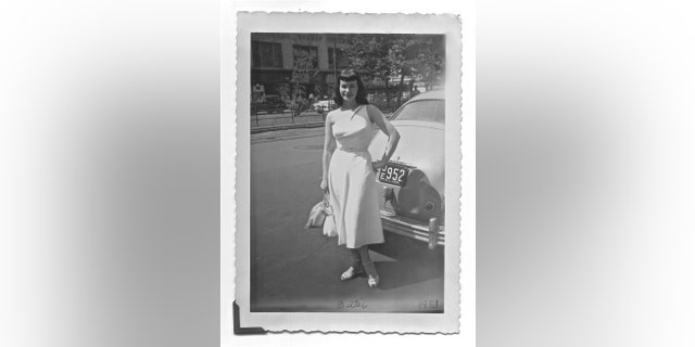 Bettie Page in New York City, circa 1951. — From "Bettie Page: The Lost Years," courtesy of Ron Brem's archives.