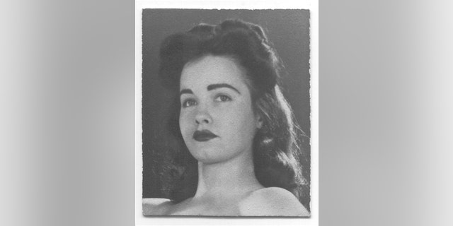 Bettie Page's early modeling photo.
