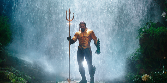 Jason Momoa in a scene from 'Aquaman.'