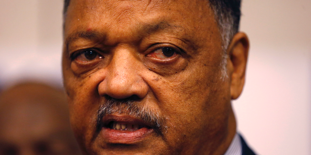 The Rev. Jesse Jackson addresses media in New Orleans, Dec. 1, 2018. (Associated Press)