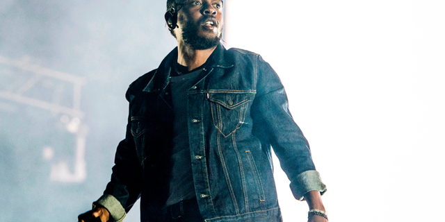 Kendrick Lamar performs during the Festival d'ete de Quebec in Quebec City, Canada.