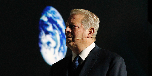 Al Gore menyampaikan pidato di KTT iklim PBB di Polandia pada 12 Desember 2018.
