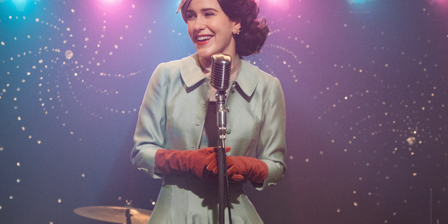 Rachel Brosnahan in a scene from "The Marvelous Mrs. Maisel." The program was named one of the top ten TV shows of 2018 by the Associated Press.