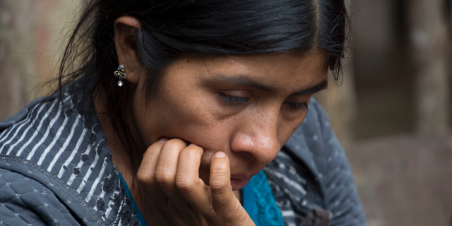 Catarina Alonzo Perez, the mother of Felipe Gomez Alonzo, the second Guatemalan child this month to die while in U.S. custody near the Mexican border, pauses during an interview in her home in Yalambojoch, Guatemala, Saturday, Dec. 29, 2018. Felipe was chosen to make the journey north with his father because he was the oldest son. It didn’t occur to anyone that the road could be dangerous. “I didn’t think of that, because several families had already left and they made it,” Alonzo said. (AP Photo/Moises Castillo)