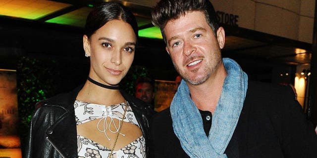 April Love Geary and Robin Thicke are engaged.