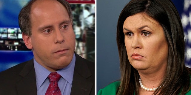 Reporter Andrew Feinberg shouted at White House Press Secretary Sarah Sanders following a press briefing on Tuesday.