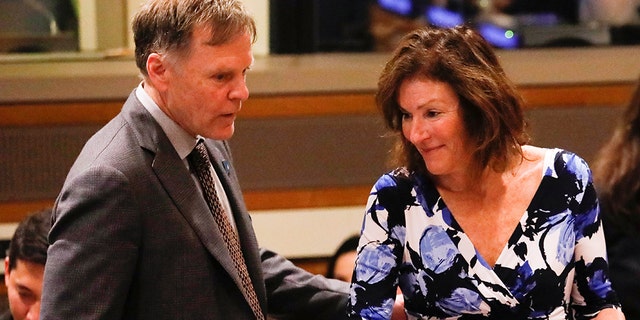 Fred Warmbier and his wife Cindy, parents of Otto Warmbier, attend a symposium on possible ways of international cooperation to urge the Democratic Republic of Korea (DPKR) to take concrete actions to improve the human rights situation in the DPRK at the United Nations headquarters in Manhattan, New York, U.S., May 3, 2018. (REUTERS/Shannon Stapleton)