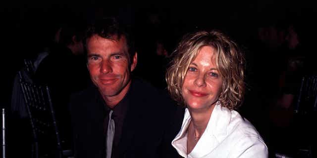 Dennis Quaid and Meg Ryan are pictured here in February 2000. Quaid spoke to Fox News about his first-ever splurge for the holidays.