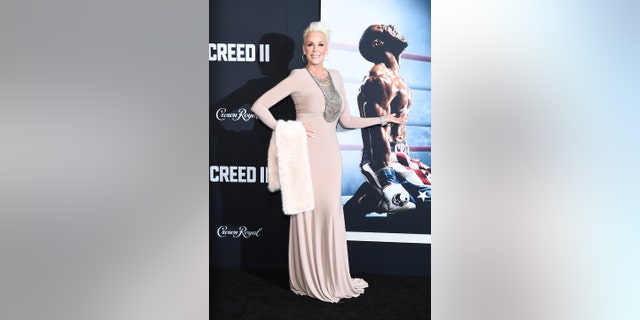 Brigitte Nielsen attends the "Creed II" New York Premiere at AMC Loews Lincoln Square on Nov. 14, 2018 in New York City.