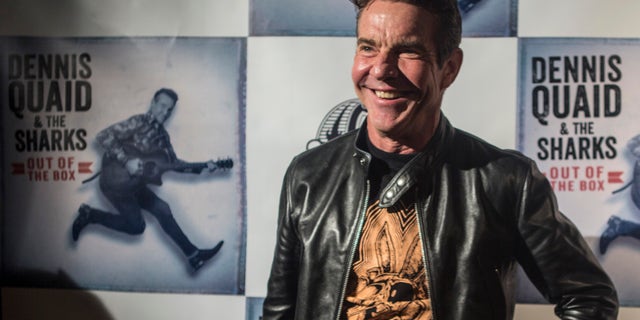 Dennis Quaid arrives at the "Dennis Quaid and The Sharks" Album Release Party at The Village on December 04, 2018 in Los Angeles, Calif. The "Parent Trap" alum spoke to Fox News about his first-ever record, and why he's been candid about his personal life.