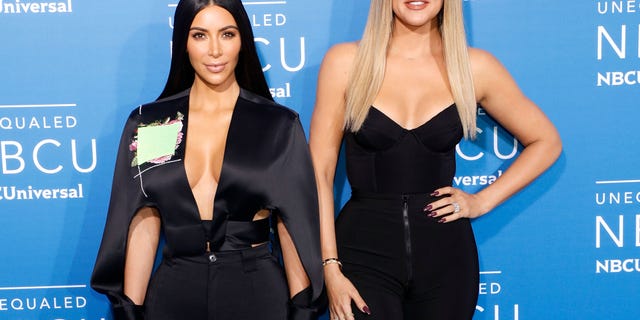 Kim Kardashian West and Khloe Kardashian pictured here in May 2017,