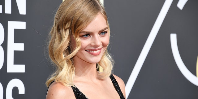 Actress Samara Weaving arrives to the 75th Annual Golden Globe Awards held at the Beverly Hilton Hotel on Jan. 7, 2018.