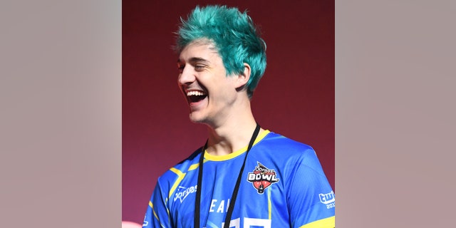 SAN JOSE, CA - OCTOBER 27: Tyler "Ninja" Blevins reacts onstage prior to the Doritos Bowl 2018 at TwitchCon 2018 in the San Jose Convention Center on October 27, 2018 in San Jose, California. (Photo by Robert Reiners/Getty Images)