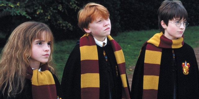 (From left) Emma Watson, Rupert Grint and Daniel Radcliffe in the 2001 film "Harry Potter and the Sorcerer's Stone."