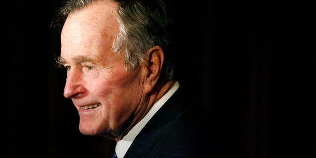 FILE -- Former President George H.W. Bush arrives at the 2007 Ronald Reagan Freedom Award gala dinner held in his honor in Beverly Hills, Calif. (AP Photo/Matt Sayles, File)