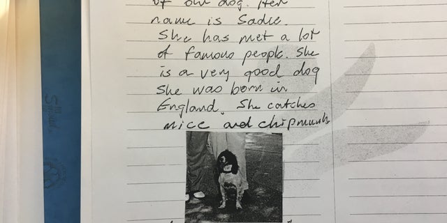 Former President George H.W. Bush shared a photo of his dog Sadie with Timothy, despite having to be cautious as to not give away his real identity.
