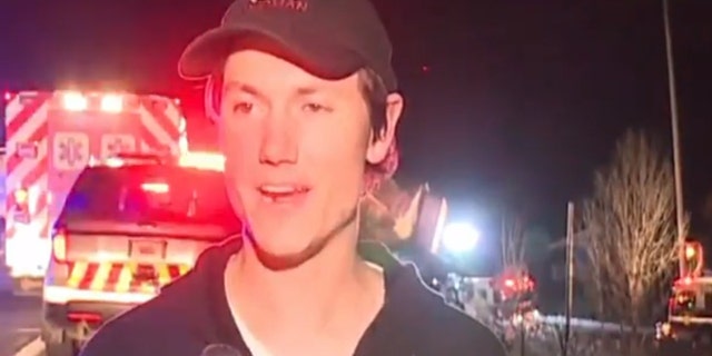 Jordan Cole, one of two men spared from a semi crash, says Jesus spoke to them before the impact and saved their lives.