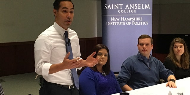 Julian Castro at the New Hampshire Institute of Politics last February.