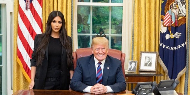 Television personality Kim Kardashian West went to the White House multiple times this year to advocate for criminal justice reform.