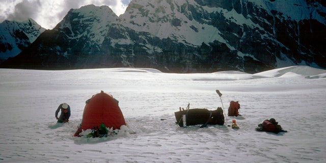 The empty tent belonged to the missing climbers.