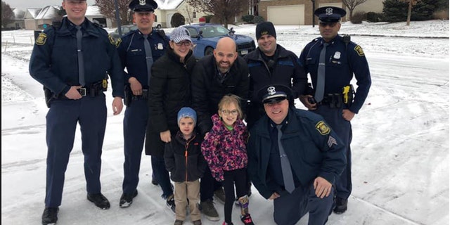 A 6-year-old girl in Michigan got “a very special escort home” upon her release from a roughly three-month stint in the hospital, police revealed Tuesday.