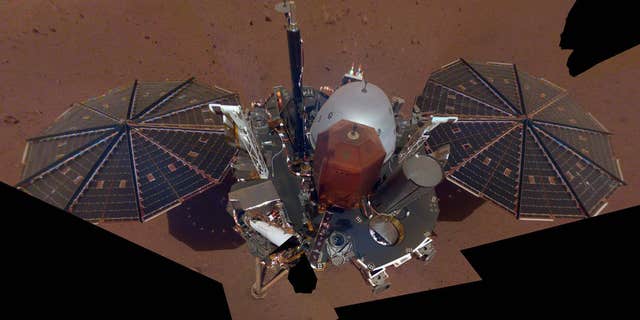 NASA InSight Lander took its first selfie on Dec. 6, 2018.