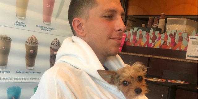 When Sarah's dog, Toto, didn't bark at Nick like most men, she said it gave her more assurance that he was a good guy.