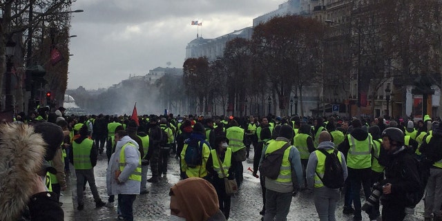 Protesters took over many of the city's busy streets.