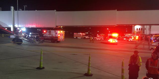 The injured individuals were taken to area hospitals for care, the airport said.
