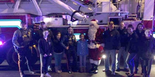 Florence Township Police Department made Christmas special for a New Jersey family after their gifts were stolen by a would-be Grinch. (Florence Township Police Department)